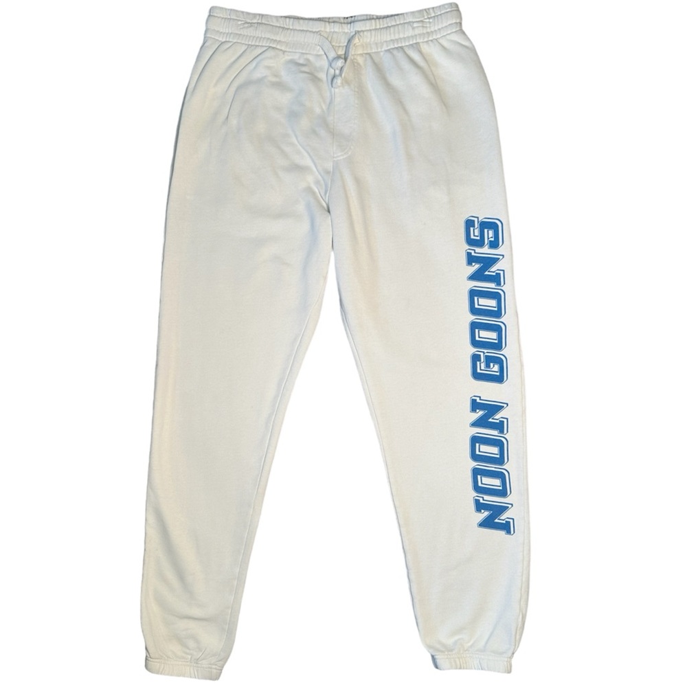 Noon Goons Men's White Sweatpants Activewear Athleisure Avant Garde Size S